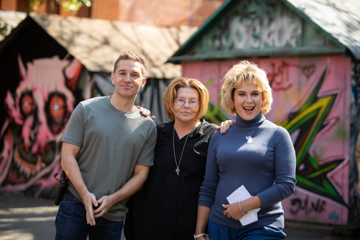 Кадр со съемок сериала "Анна Медиум-4"