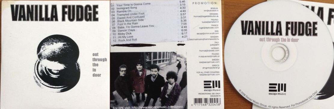 Европейский выпуск альбома Vanilla Fudge "Out Through The In Door", 2007 г.