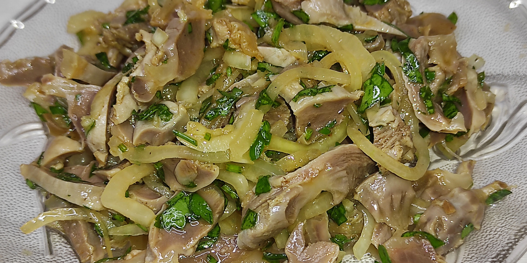 Маринованные КУРИНЫЕ ЖЕЛУДКИ. Очень вкусная закуска.