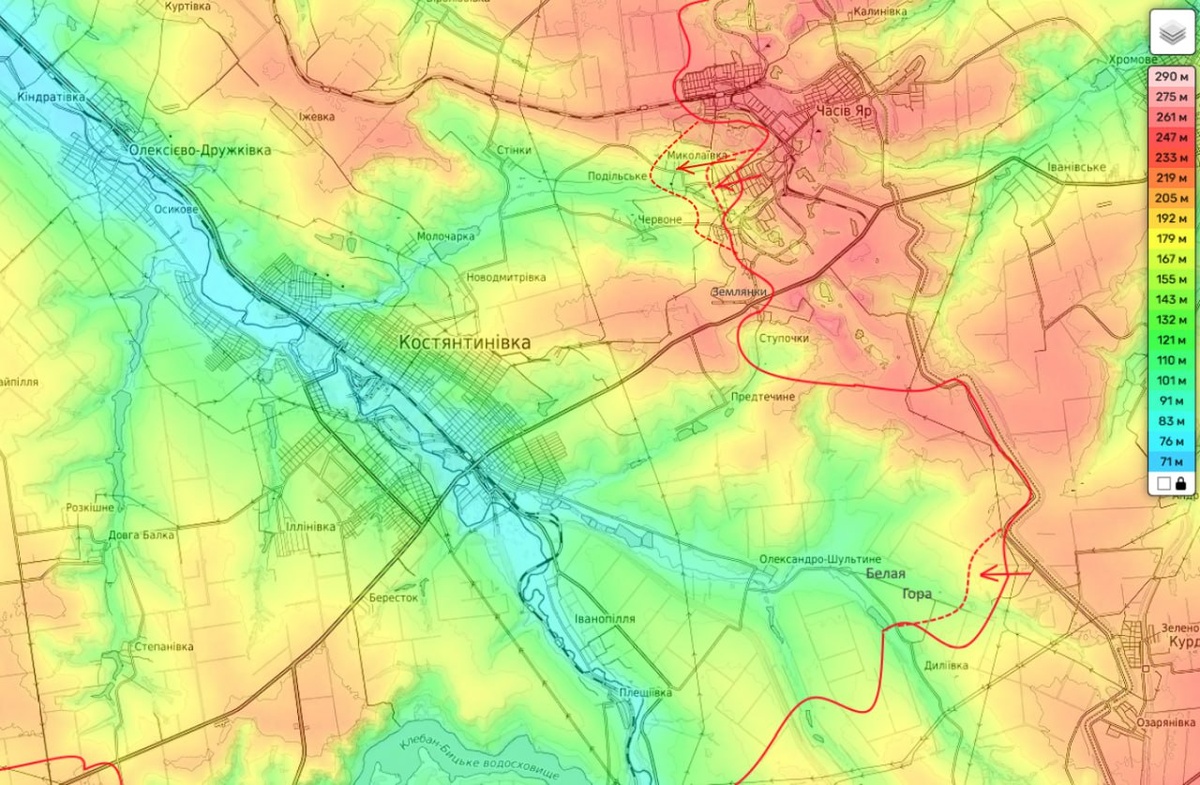    Карта боевых действий с Telegram-канала "Мир сегодня с "Юрий Подоляка"