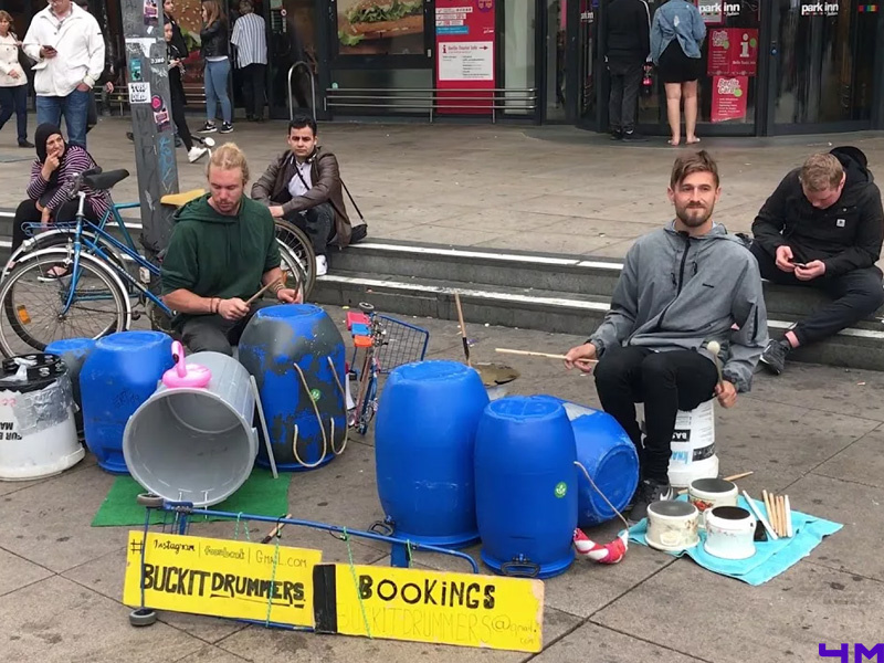 Уличные музыканты в Берлине