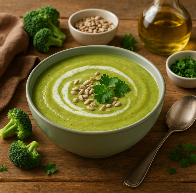 Суп-пюре из брокколи полное вегетарианство рецепты от Дарики