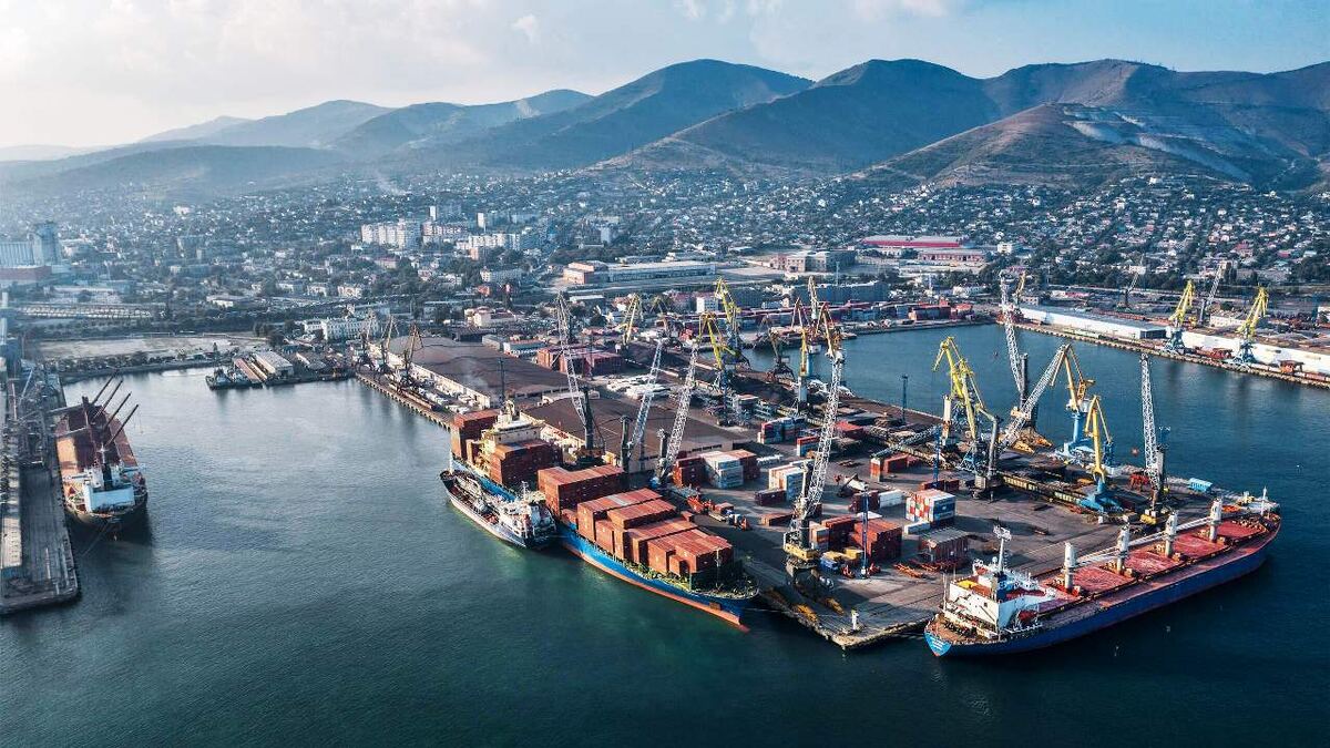 Цемесская бухта и причалы НМТП. Источник: Яндекс.Картинки