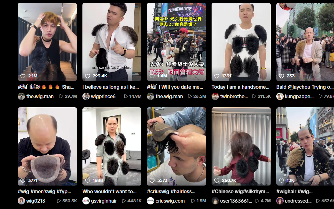 Китайцы переодевают парики, целый жанр в интернете!