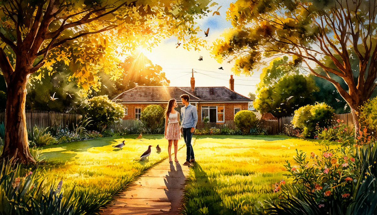 Спокойная прогулка  саду. Ни что не предвещало беду.