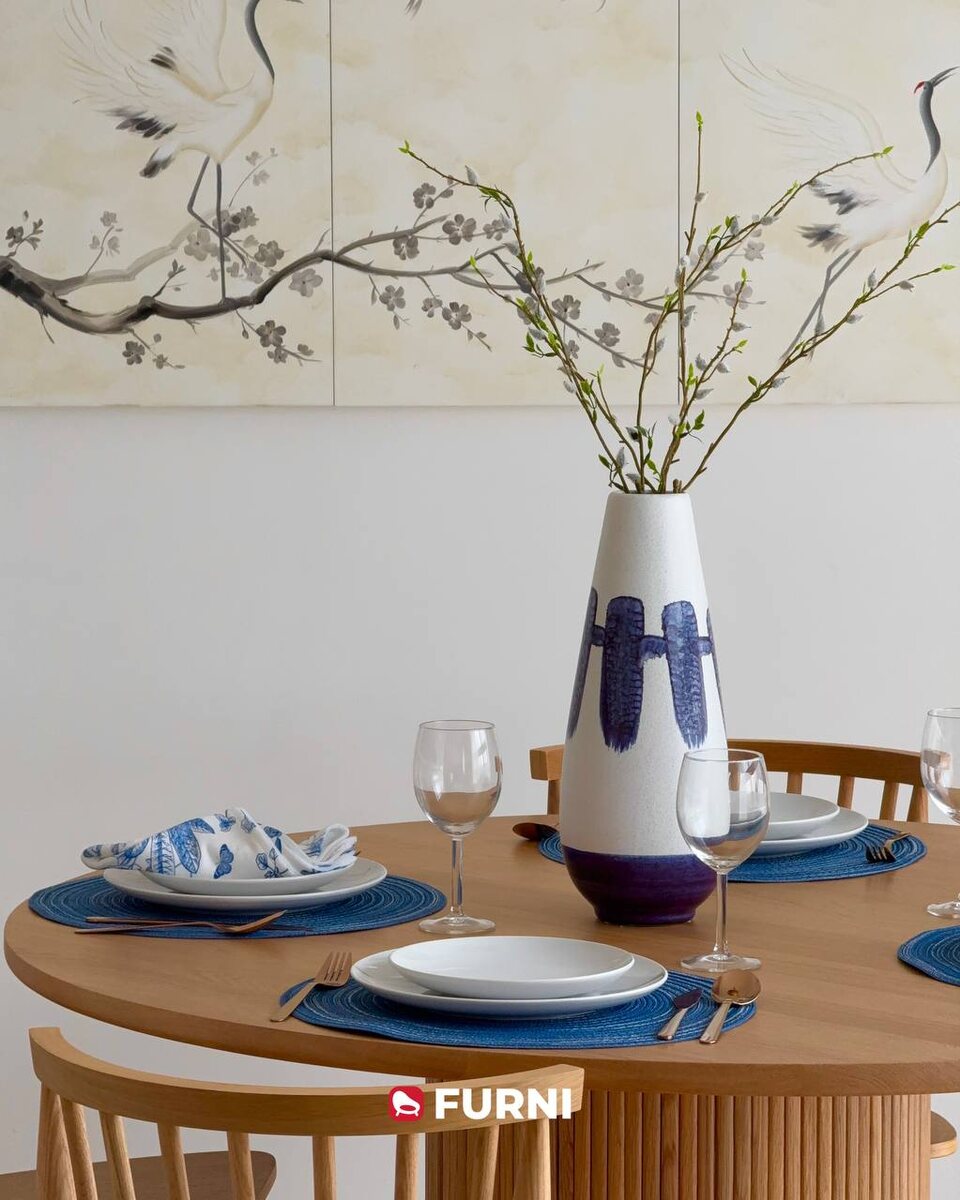 Активный декор сделал интерьер более интересным; проект Furni в Дубае