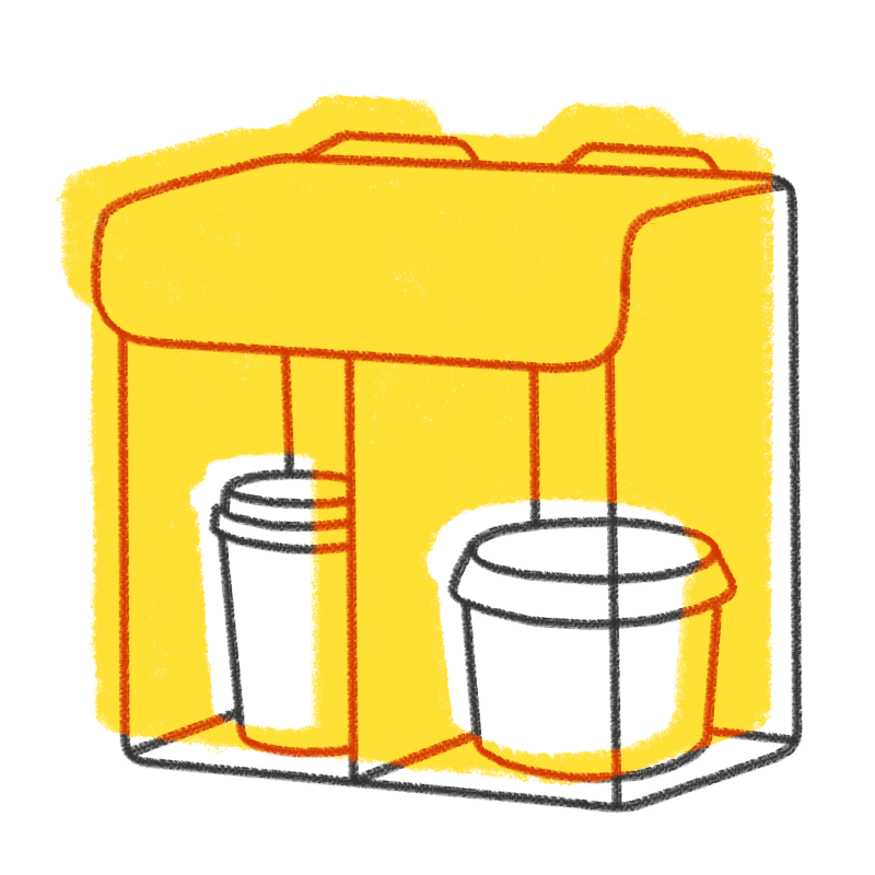 Расположение продуктов в термокоробе. Фото из Базы знаний Яндекса