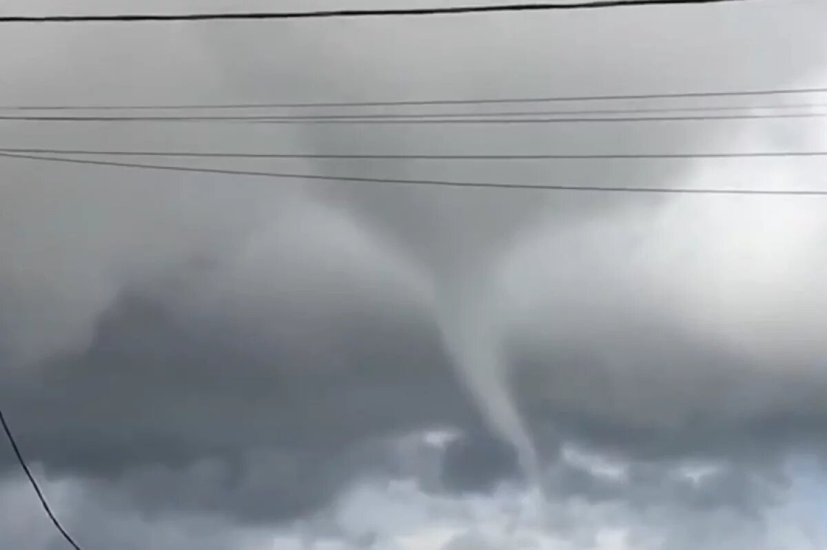    Торнадо прошёлся возле Благовещенска и попал на видео