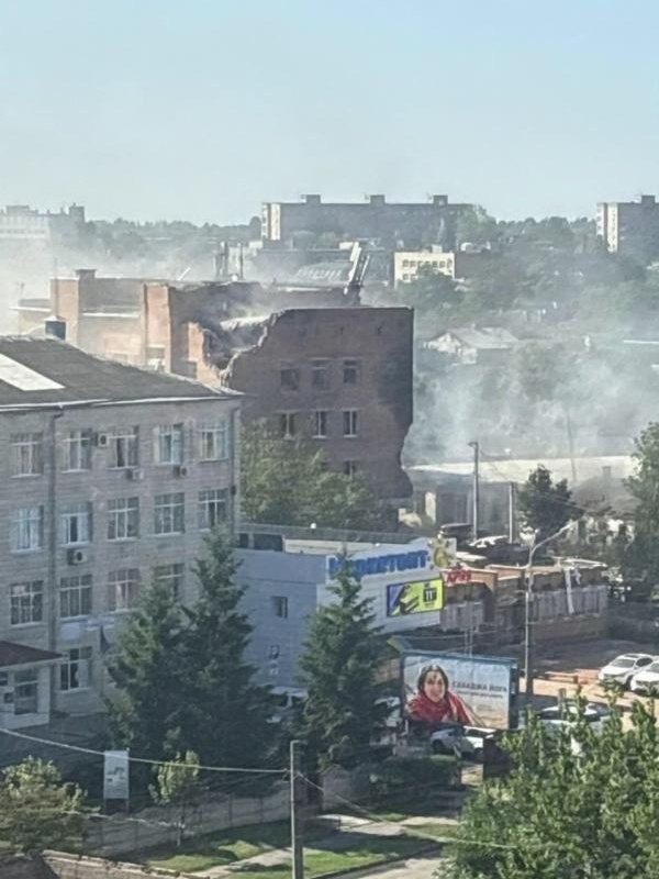     «Герани» уничтожили здание ТЦК в Полтаве на радость украинцам