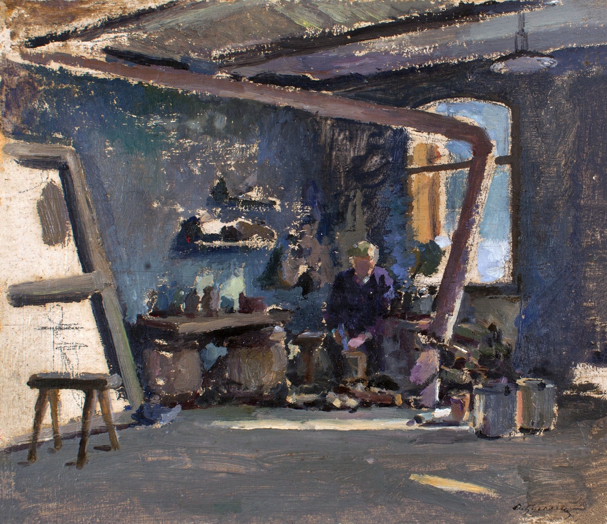 Бухгольц Фёдор Фёдорович, Уголок мастерской