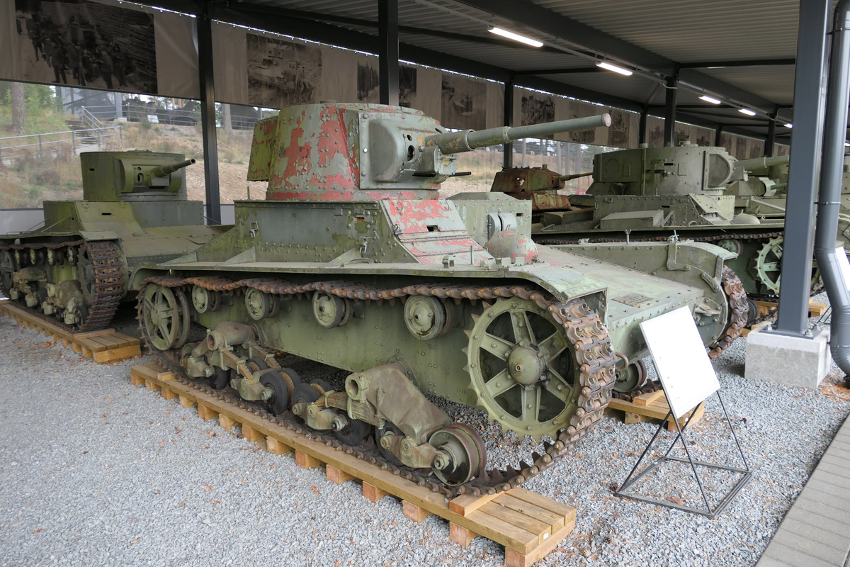 Состояние T-26E из Паролы на осень 2019 года. Танк был уже под навесом.