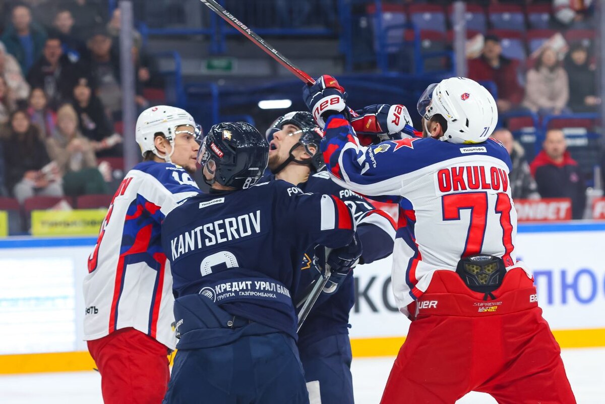    ЦСКА с проблемами в составе устроил бой "Металлургу". Фото: пресс-служба ХК ЦСКА (Москва)