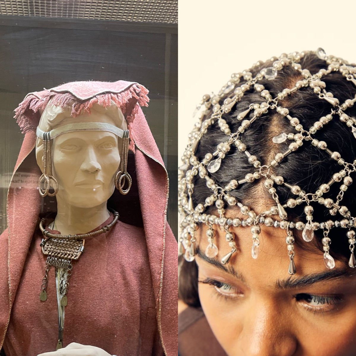 Вариант бурги, который можно вписать в образ. Слева фото автора, справа – Pinterest.