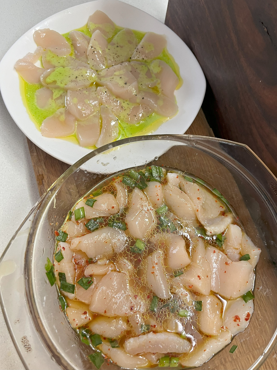 Крудо из сырого гребешка двух видов - это очень вкусно)