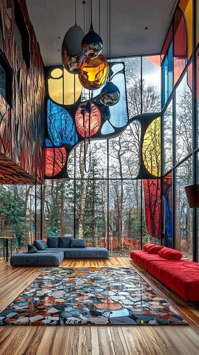 Дизайн интерьера гостиной частного дома