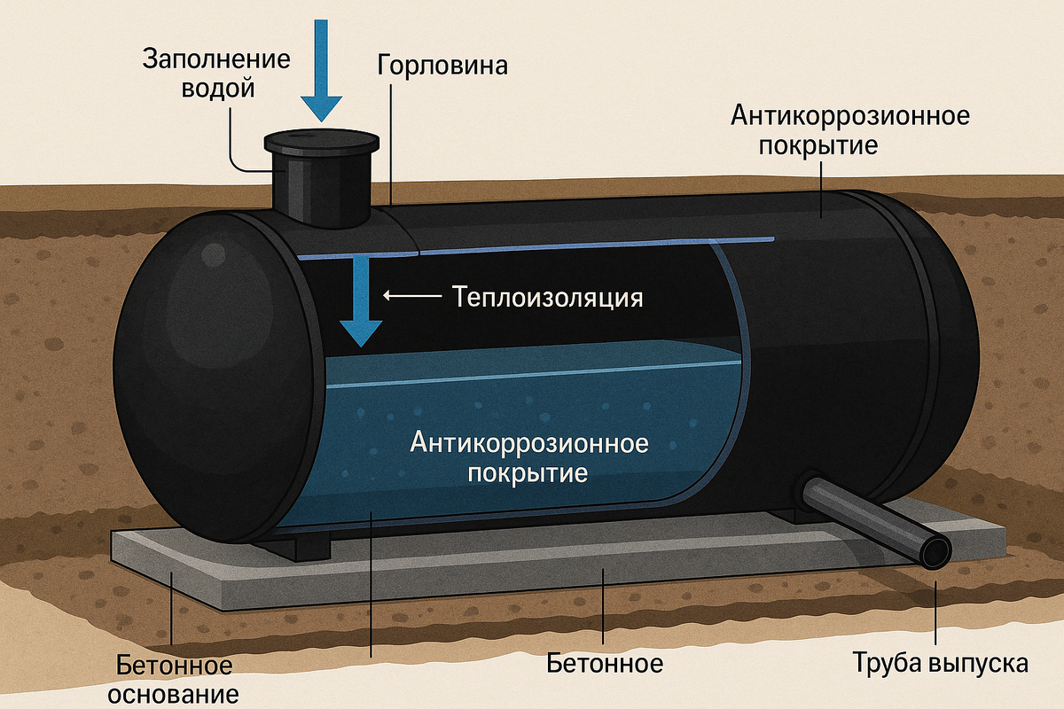 вид резервуара -завод ЗСО-КВАЗАР