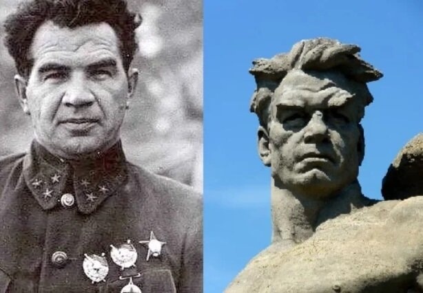 Если вы увидели сходство памятника солдата на Мамаевом кургане с генералом Чуйковым - вы не ошиблись