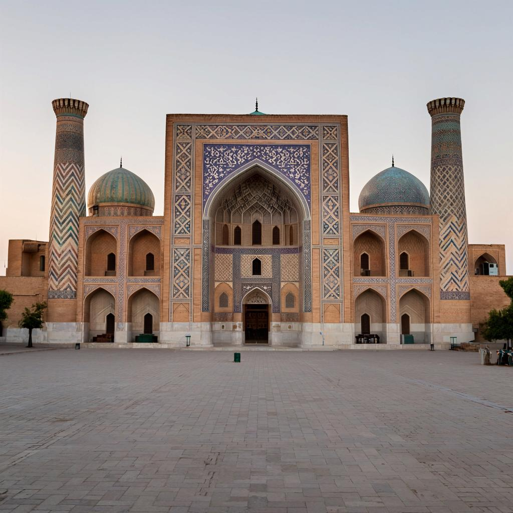 Площадь Регистан, Самарканд, Узбекистан - иллюстрация к рассказу.