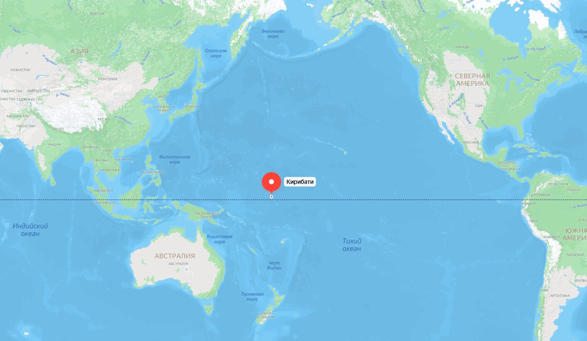    Острова Кирибати на Яндекс.Картах