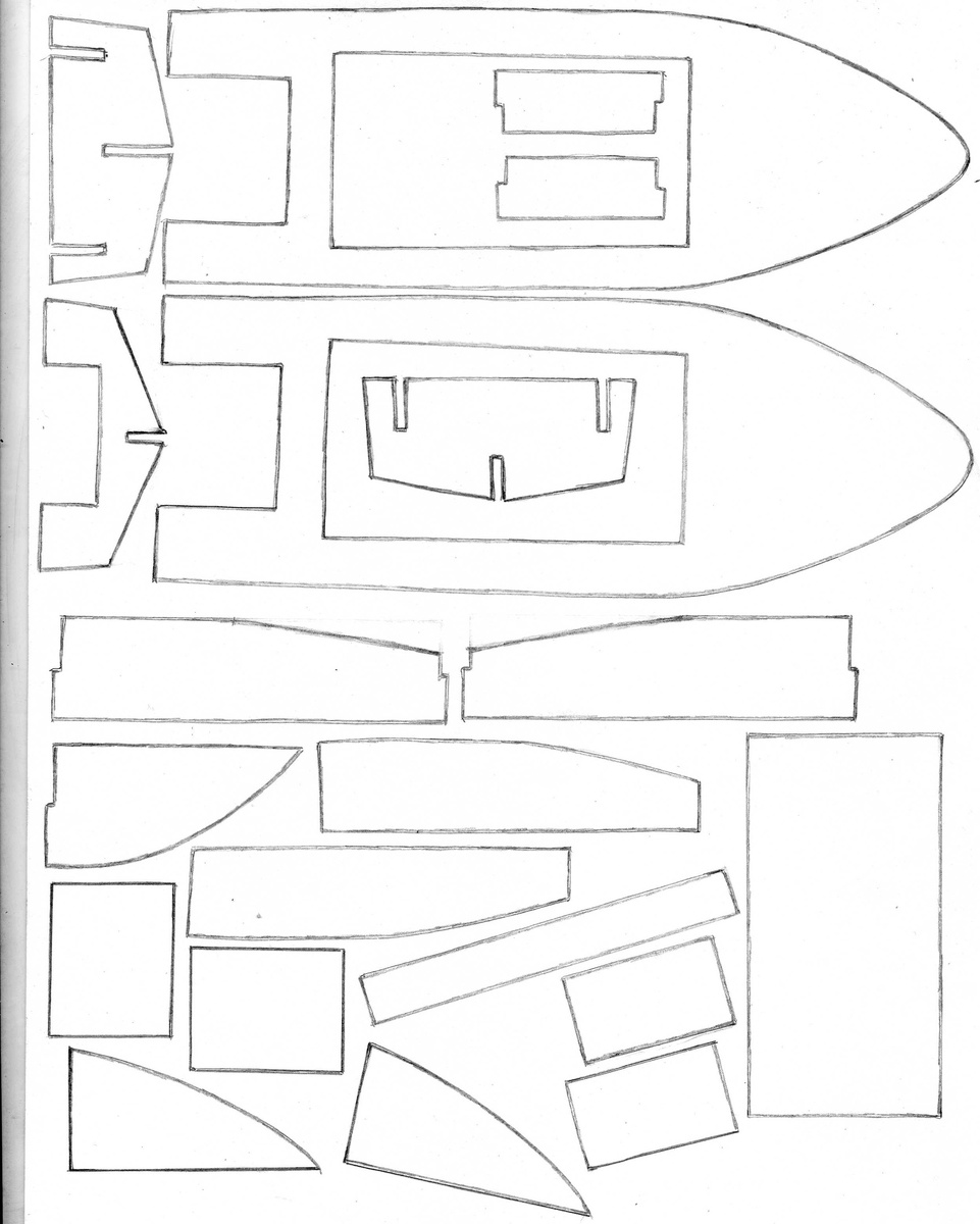 Детали для безшпангоутной сборки. Фото из открытого источника