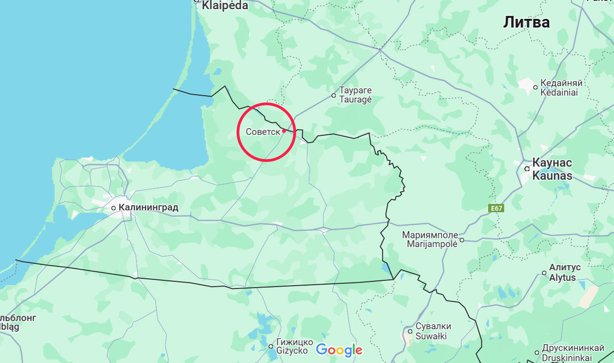 Скрин с гугл карт