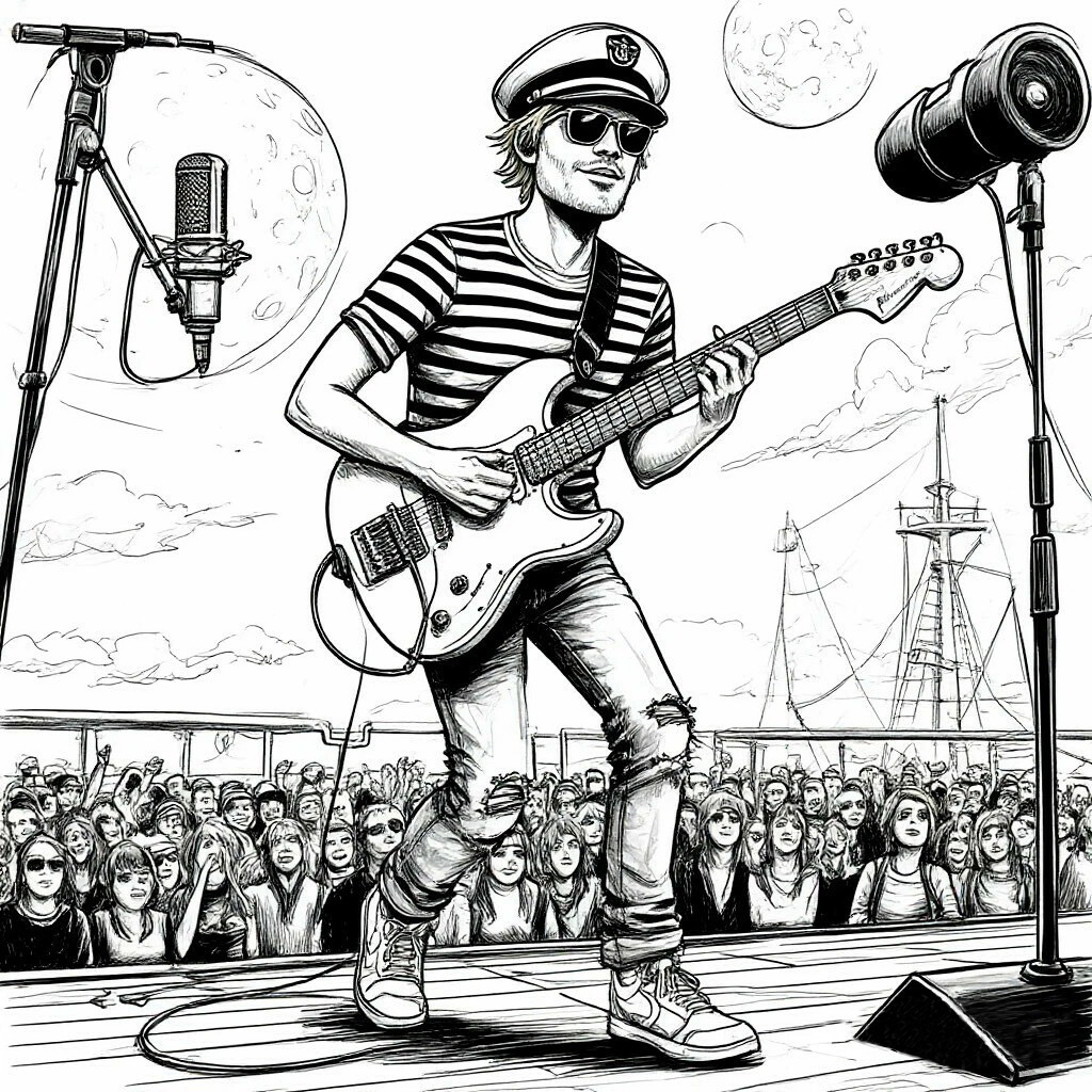 ©Авторская зарисовка от Денислава Рюеня: ЛунОвей на палубе сцены