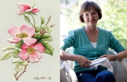 Триш вся светиться за любимой работой