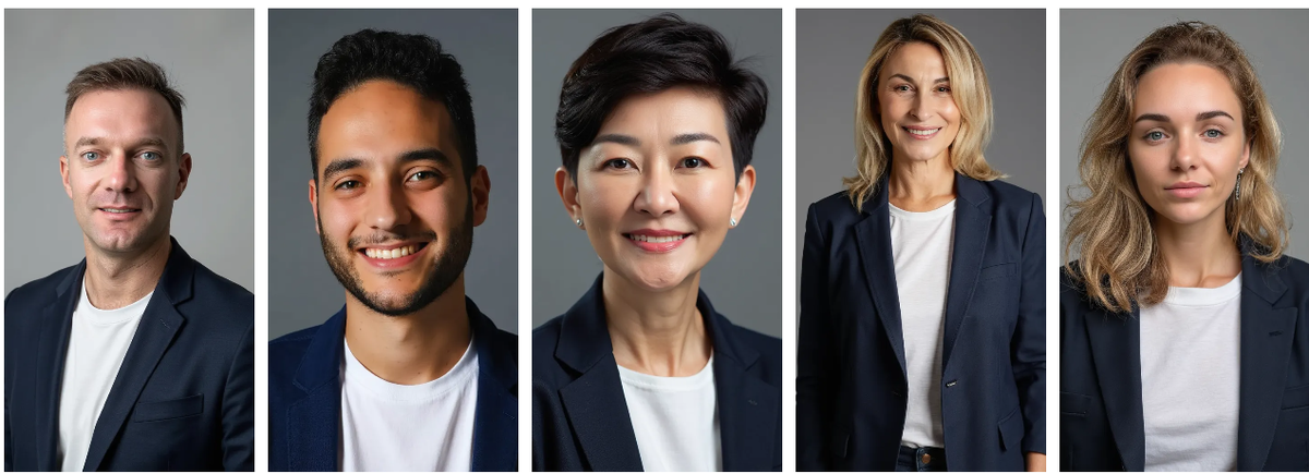 Фото сгенерированные ИИ для резюме