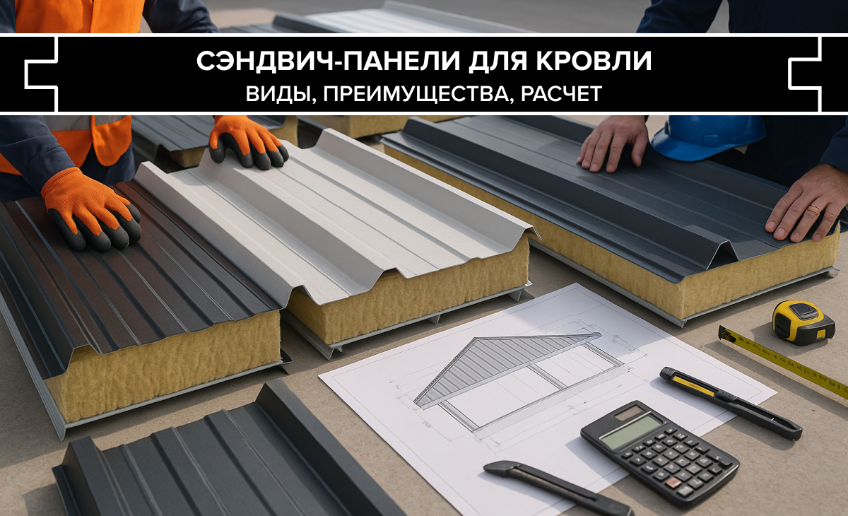 Сэндвич панели для кровли: виды, преимущества, расчет