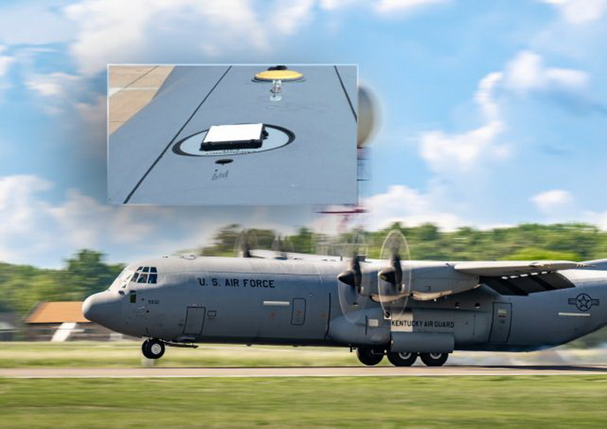 C-130J Super Hercules с мини-антенной Starshield. Фото ВВС США