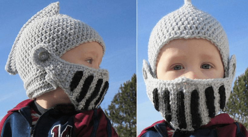 Такой вариант похож на настоящий рыцарский шлем