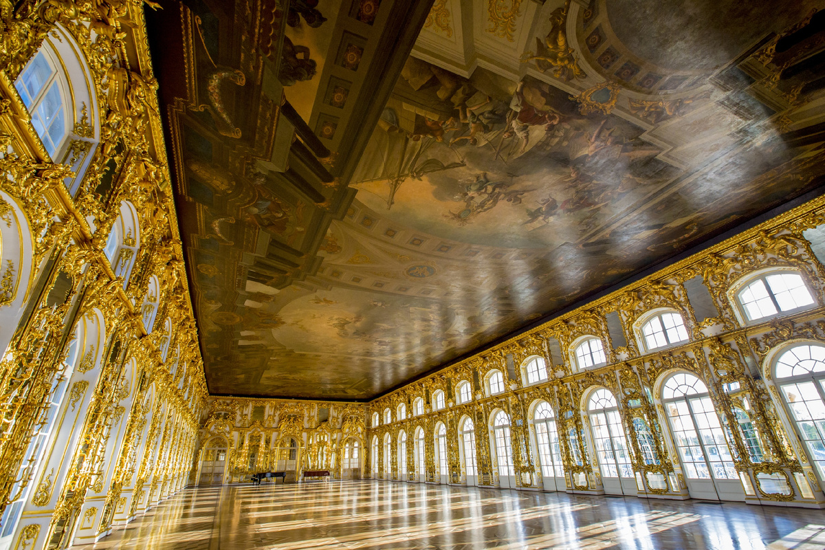Большой зал. Современное фото. Фото: ГМЗ «Царское Село, автор – Руслан Шамуков