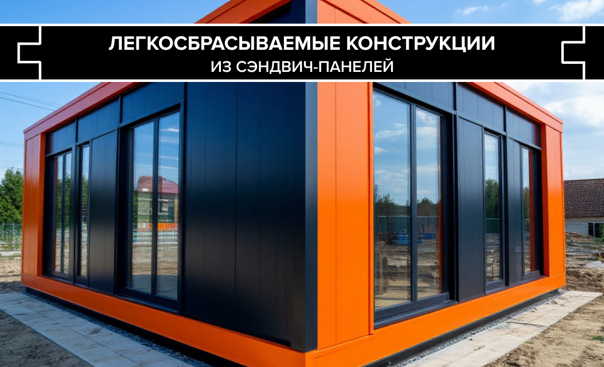 Легкосбрасываемые конструкции из сэндвич панелей