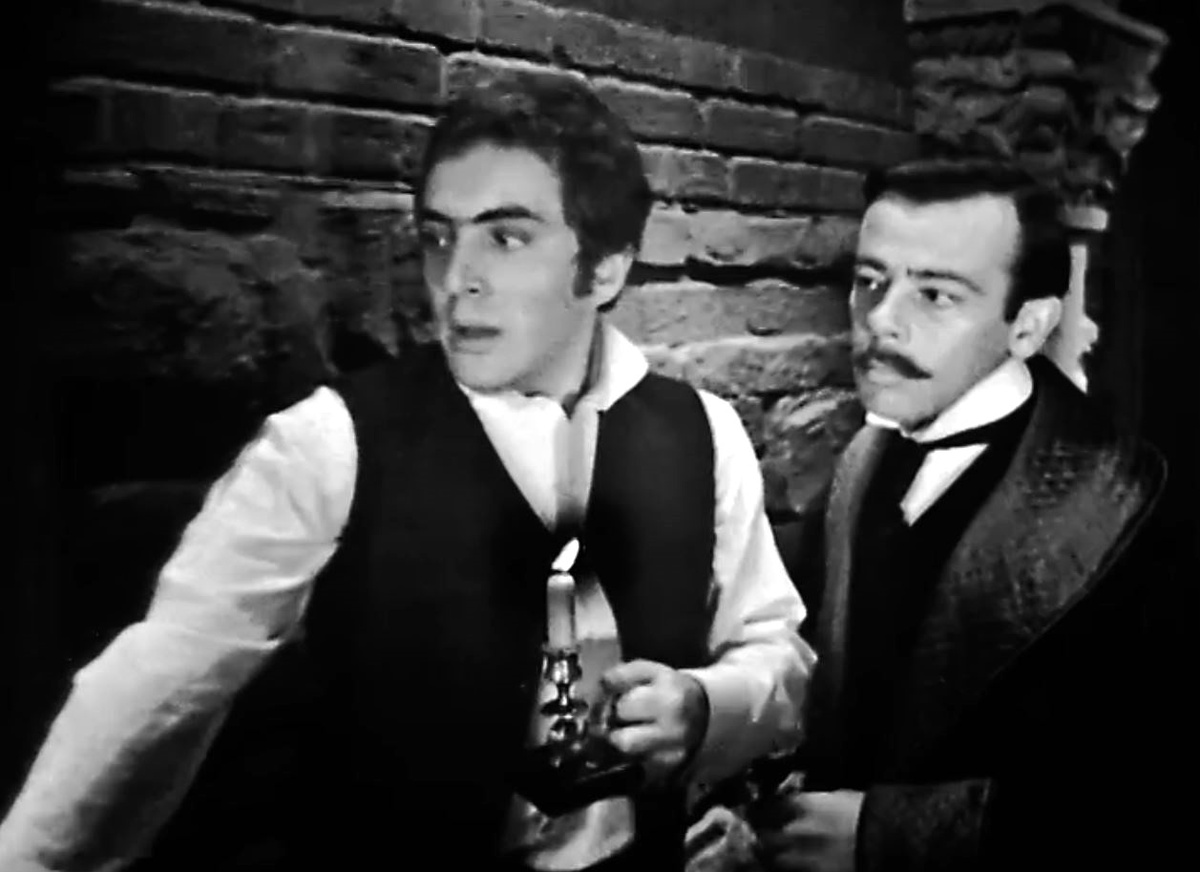 Кадр из телеспектакля "Собака Баскервилей" (1971)