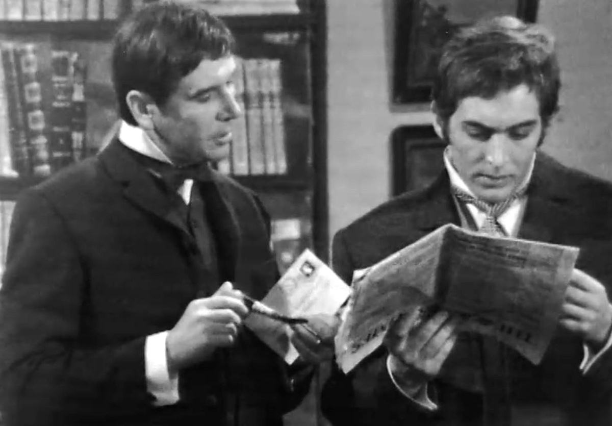 Кадр из телеспектакля "Собака Баскервилей" (1971)