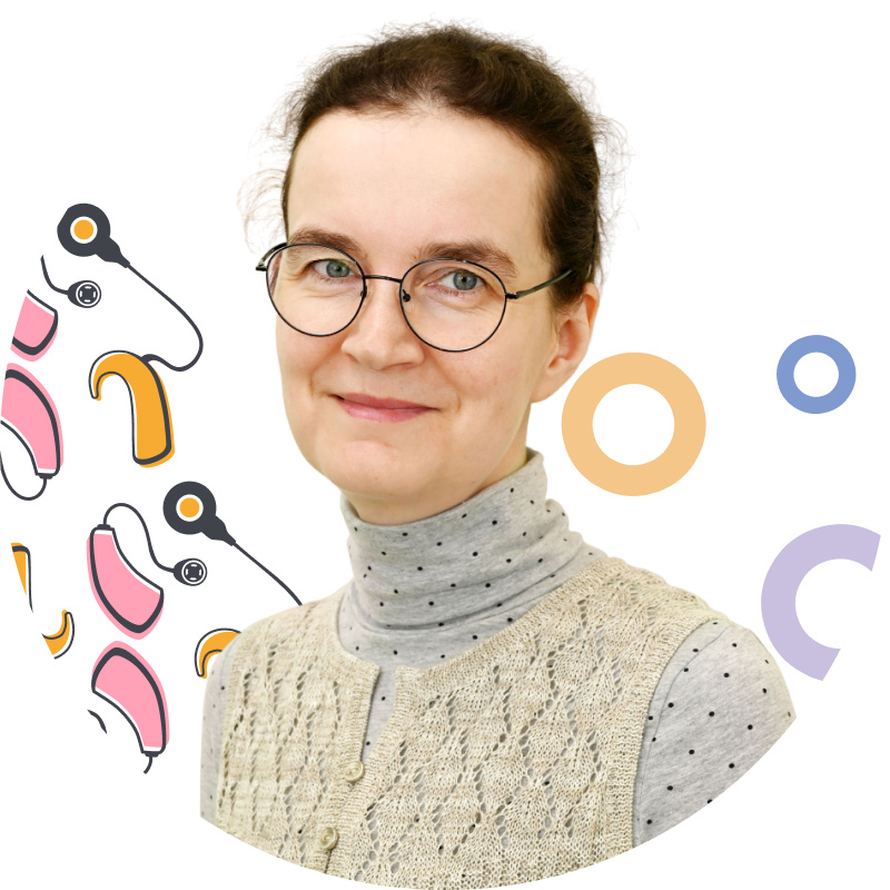 Ольга Алексеевна – выпускница факультета психологии МГУ им. М.В. Ломоносова, закончила аспирантуру в МГППУ, постоянно повышает квалификацию, осваивает новые методики и ... иногда ощущает себя персонажем старого доброго фильма «Игрушка» с Пьером Ришаром. С тем отличием, что ей самой это по душе, а ее визави – не капризные баловни судьбы, а самые настоящие маленькие герои, усердно работающие над развитием слуха и речи после кохлеарной имплантации.