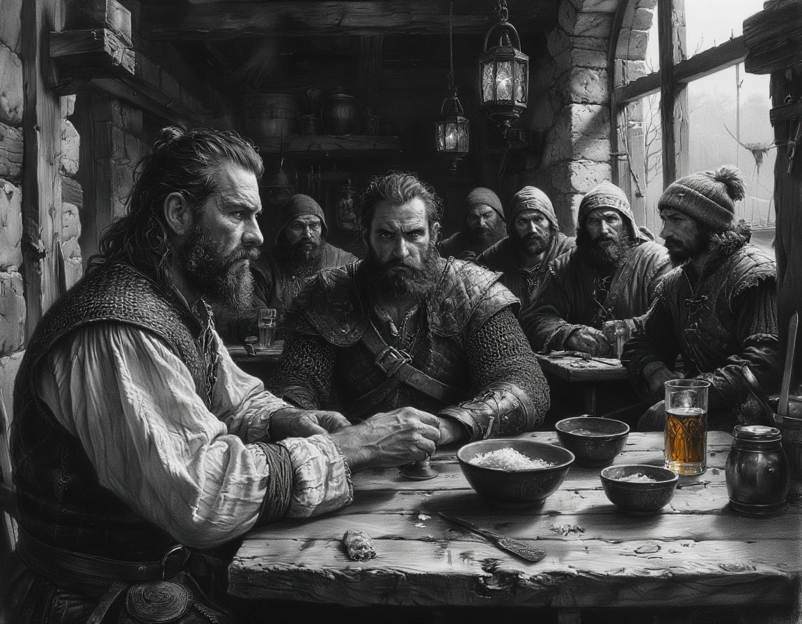 Под видом рыбака Аксунгар работает в порту и в тавернах, собирая слухи и сведения о тайном складе и корабле с сокровищами