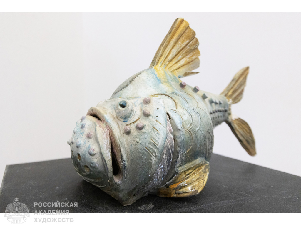 Фрагмент выставки «Открытая форма» Павла Тураева с участием Елены Патлажановой в залах Российской академии художеств (Москва, Пречистенка, 21). Фото: Виктор Берёзкин, пресс-служба РАХ. 2025