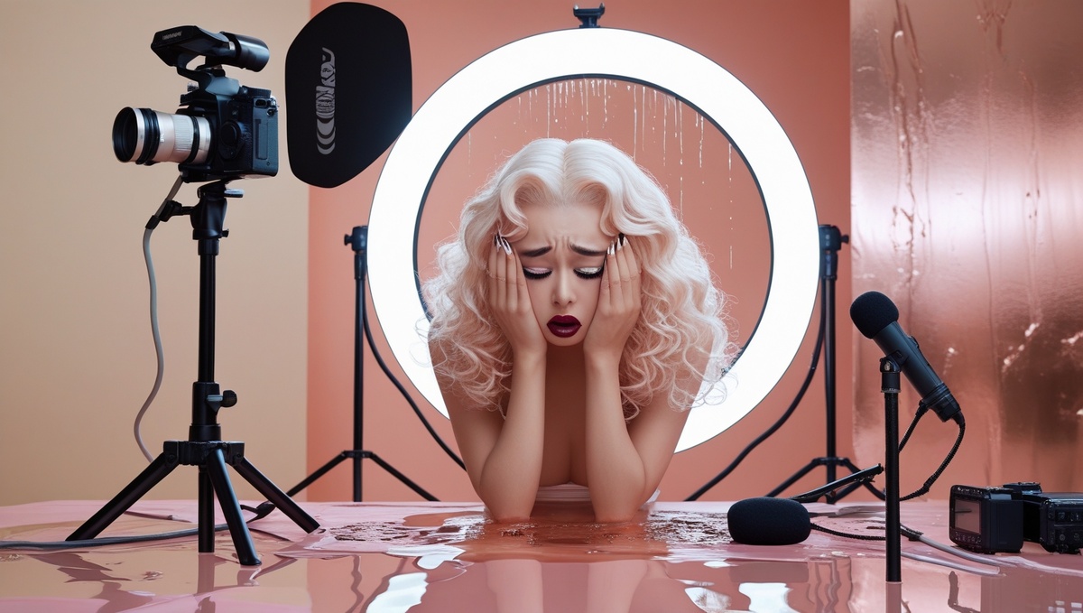 Там, где свет кольцевой лампы ярче настоящих эмоций, грусть легко становится реквизитом — и никто не спросит, что осталось за кадром.