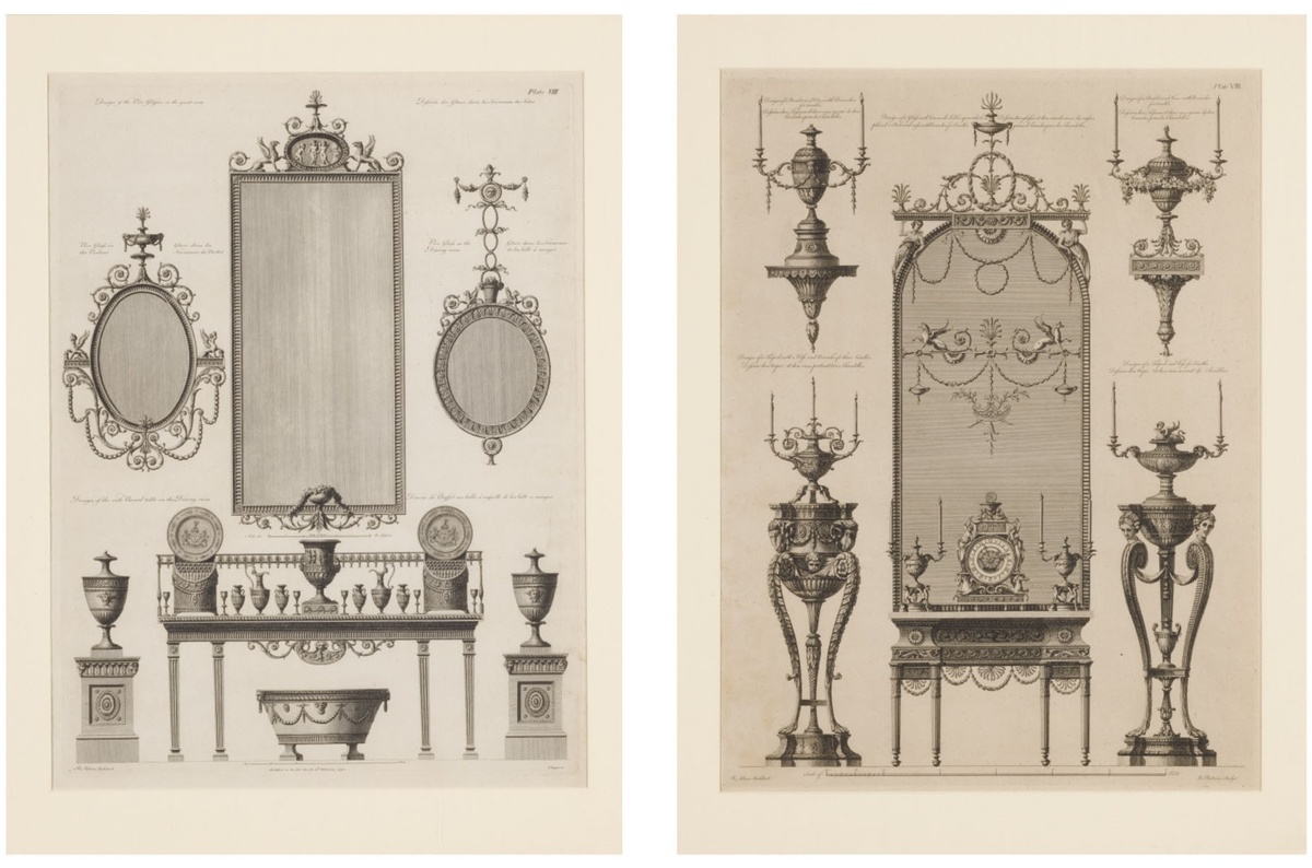 Эскизы комнатного убранства Адамов