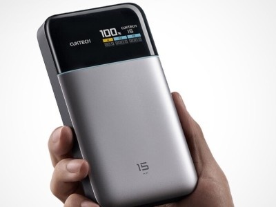    Пауэрбанк Cuktech 15 Air получил ёмкость 15 000 мАч и мощность до 100 Вт