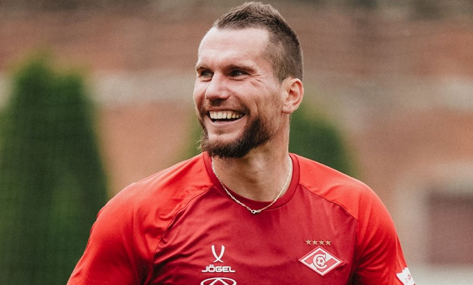 Нападающий московского "Спартака" Антон Заболотный. Фото из интернета.