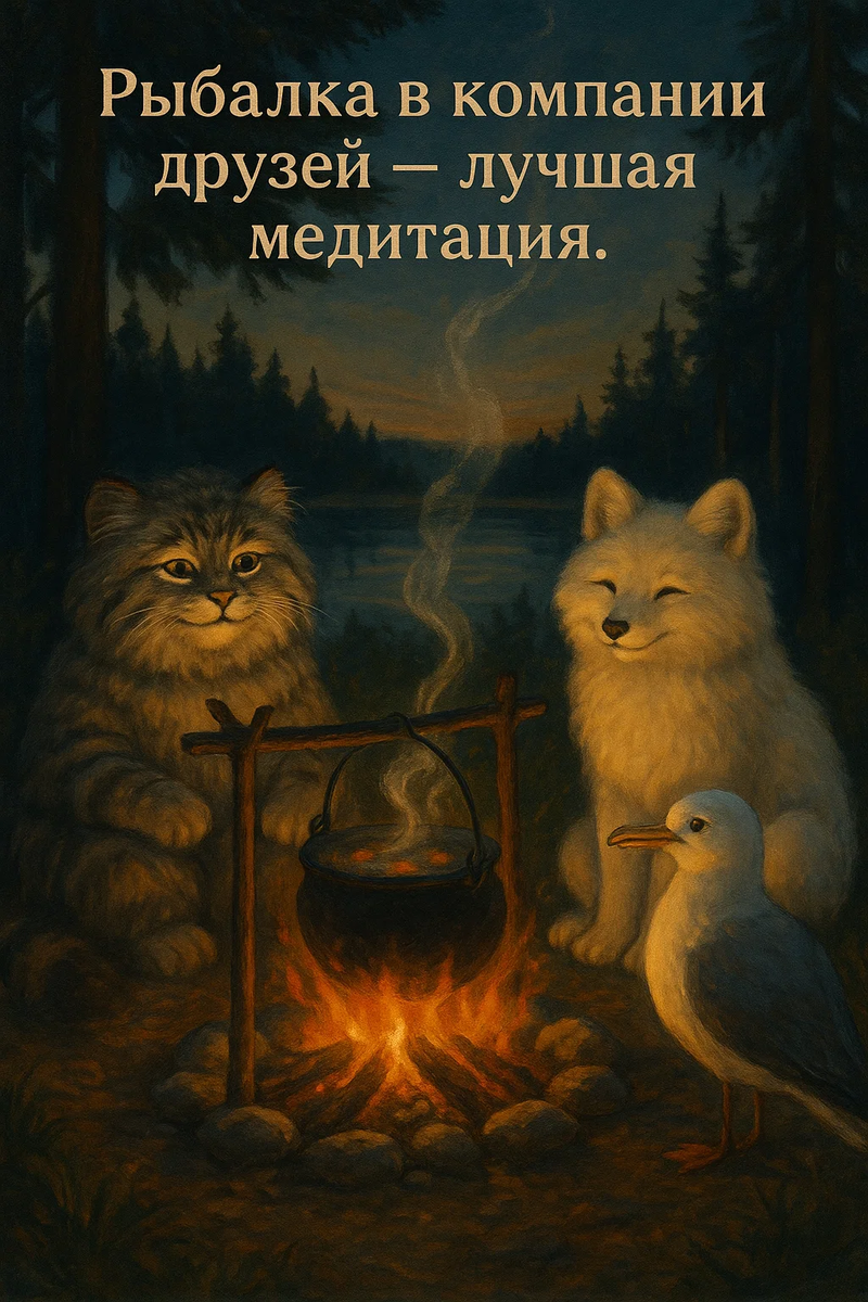 Этот арт создан нейросетью в соавторстве с Манулом и владельцем Арт-мастерской ИИ.