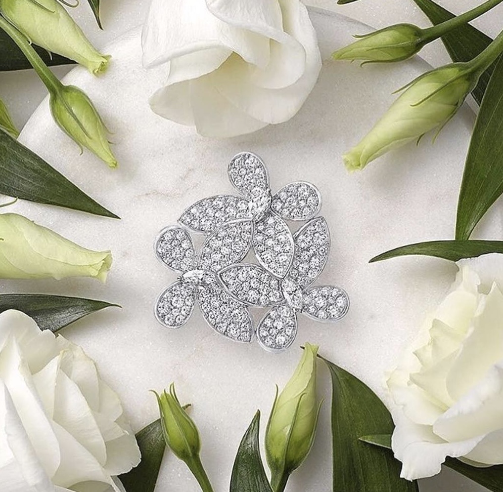 Кольцо Graff Butterfly из белого золота с бриллиантами