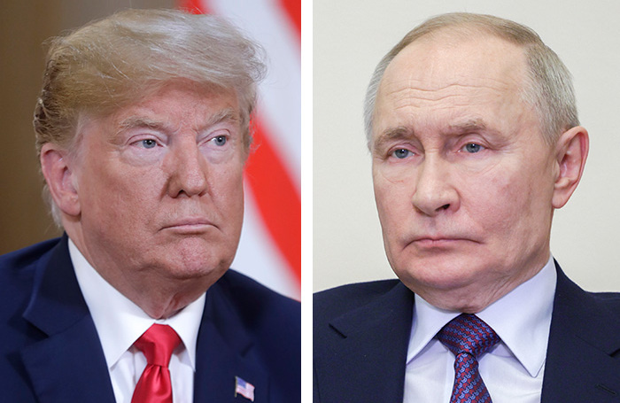    Дональд Трамп и Владимир Путин.Михаил Метцель/ТАСС Гавриил Григоров/ТАСС