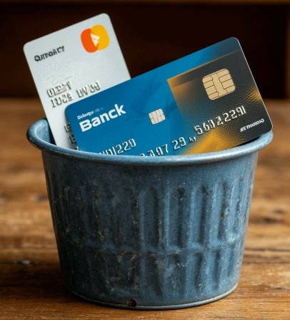 Выкинутые банковские карты