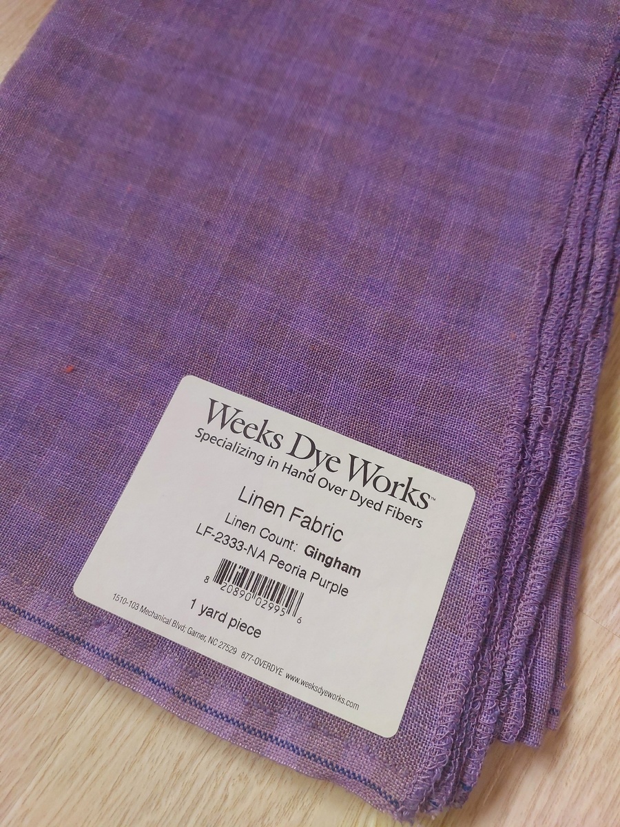 В магазине лен выглядел несколько ярче, но я не разочаровалась