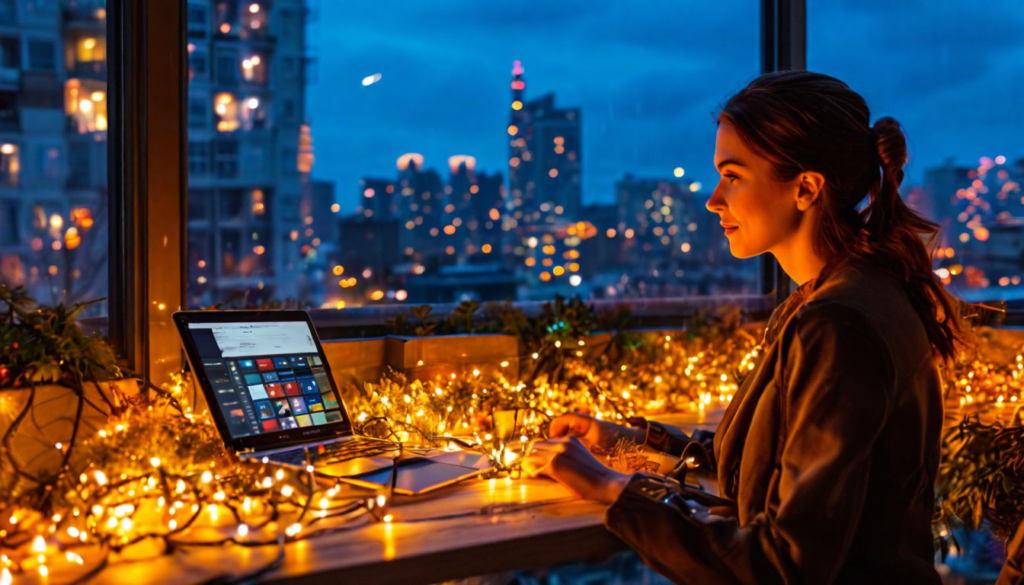    Продажа_гирлянд_и_уличного_света_под_вечер Suetolog