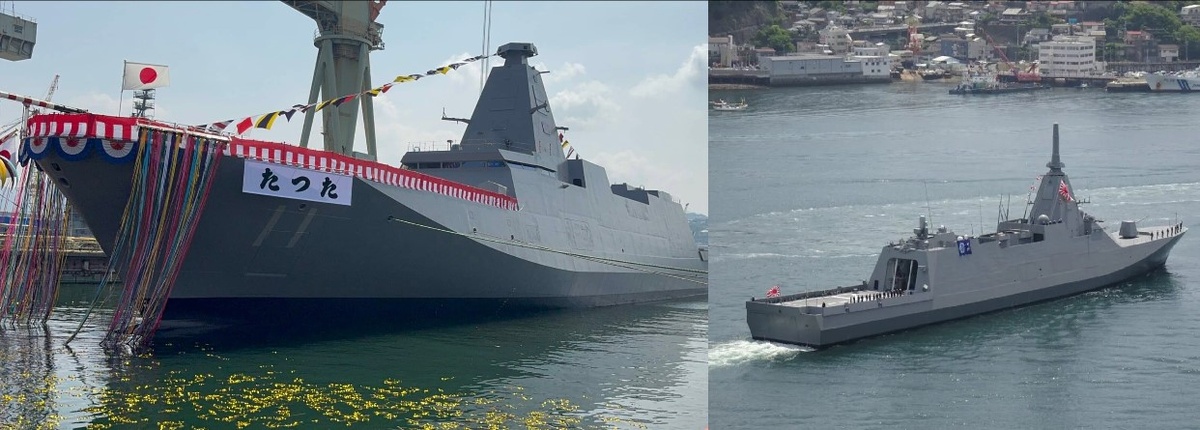 Япония спустила на воду одиннадцатый многоцелевой фрегат класса «Могами» JS Tatsuta (FFM-11).  Фото: Mitsubishi Heavy Industries