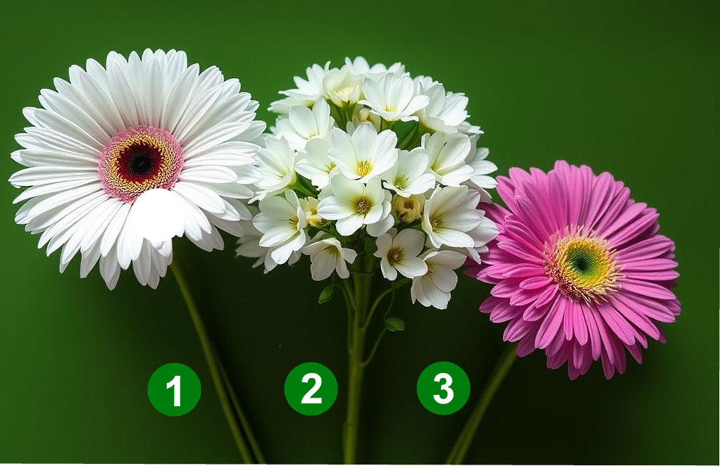 Выберите цветок